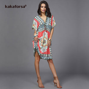 KAKAFORSA   Cotton Summer Beach Dress Cover-up