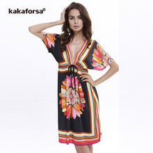 Load image into Gallery viewer, KAKAFORSA   Cotton Summer Beach Dress Cover-up

