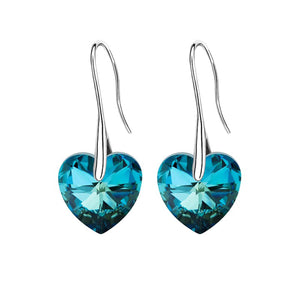 BAFFIN    Swarovski Crystal Hanging Hearts Earrings