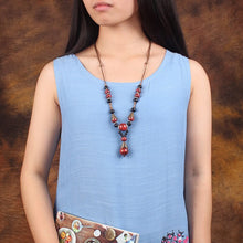 Load image into Gallery viewer, Bohemian Style Women&#39;s Ceramic Bead Necklace
