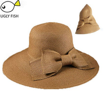 Load image into Gallery viewer, UGLY FISH Wide Brim Summer Beach Hat for Women
