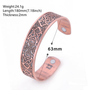 LIKGREAT Celtic Engraved Nordic Design Bracelet for Men or Women