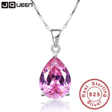 Load image into Gallery viewer, JQUEEN  Sterling Silver &amp; Pink Topaz Necklace and Earring Jewelry Set
