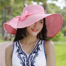 Load image into Gallery viewer, Chic Oversized Floppy Brim Summer Beach Hat - Multiple Prints/Colors
