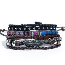 Load image into Gallery viewer, EXYNLON Retro Leather &amp; Metal Men&#39;s Bracelet - Many Styles to Choose
