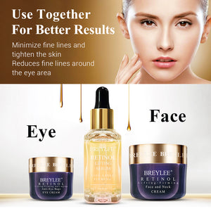 BREYLEE Women's 3pc Retinol and Anti-Aging Facial Skin Care Set
