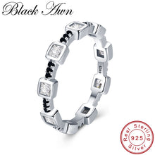 Load image into Gallery viewer, BLACK AWN Genuine 925 Sterling Silver Black Spinel Ring for Women
