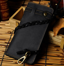 Load image into Gallery viewer, WESTAL   Retro Handmade Crazy Horse Genuine Leather Men&#39;s Long Wallet
