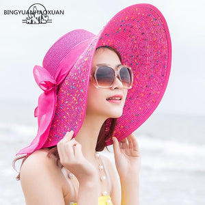 Chic Oversized Floppy Brim Summer Beach Hat - Multiple Prints/Colors