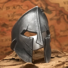 Load image into Gallery viewer, EYHIMD Classic Stainless Steel Spartan Helmet Men&#39;s Ring
