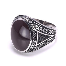 Load image into Gallery viewer, GQTORCH Retro Turkish Ring for Men made of S925 Silver
