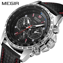 Load image into Gallery viewer, MEGIR Designer Military Style Quartz Watch with Luminous Dial
