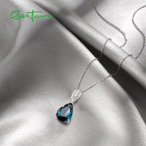 SANTUZZA Women's Sterling Silver Magic Green Crystal Drop Jewelry Set