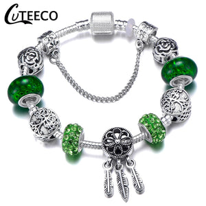 CUTEECO Beaded Charm Bracelet For Women - Many Styles