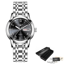 Load image into Gallery viewer, DDesigner Stainless Steel Waterproof Watch with Day/Date
