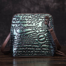 Load image into Gallery viewer, Handmade Genuine Leather Women&#39;s Embossed Cross-body Bag
