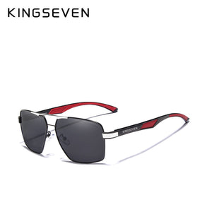 KINGSEVEN  Vintage Style Men's Polarized Aluminum Sunglasses with Modern Flair