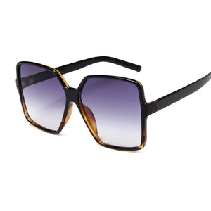 DITUIEO  Designer Square Retro Frame Sunglasses for Women