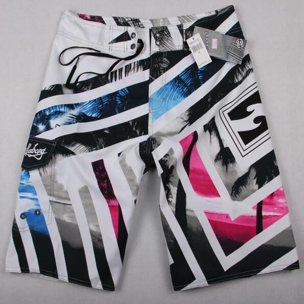 Men's Beach Trunks Board Shorts with Elastic Waist and Pocket
