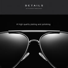 Load image into Gallery viewer, NO.ONEPAUL  Men&#39;s Polarized Square Metal Frame Driving Sunglasses with UV400 protection

