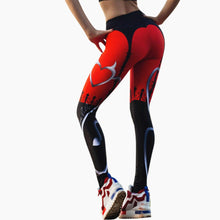 Load image into Gallery viewer, QICKITOUT  Women&#39;s Workout Fitness Active Wear Leggings in Racy Print
