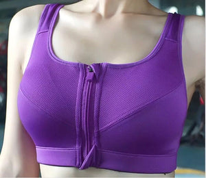 EVERBANK   Zippered Push-Up Sports Athletic Top Active Wear for Women