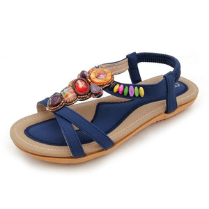 Women's Bohemian Style Designer Beaded Summer Beach Sandals