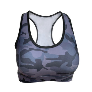 KEEP DIVING  Women's Supportive Athletic Active Wear Top with Pocket - Multiple Prints