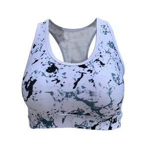 KEEP DIVING  Women's Supportive Athletic Active Wear Top with Pocket - Multiple Prints