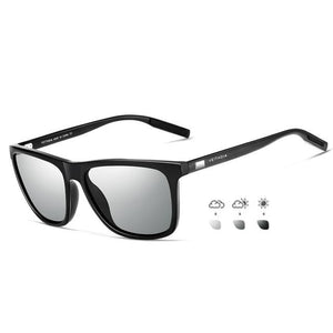 VEITHDIA   Brand Men's Retro Aluminum+TR90 Polarized Sunglasses