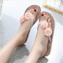 Load image into Gallery viewer, ALISENNA  Women&#39;s Beach Summer Sandals with Cute Flower Accents
