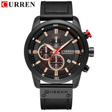 Load image into Gallery viewer, CURREN   Men&#39;s Sports Watch with Genuine Leather Band &amp; Chronograph
